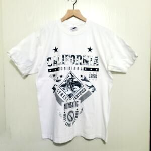 Shaka Wear Short Sleeve TShirt California Authentic Original Large 100% Cotton